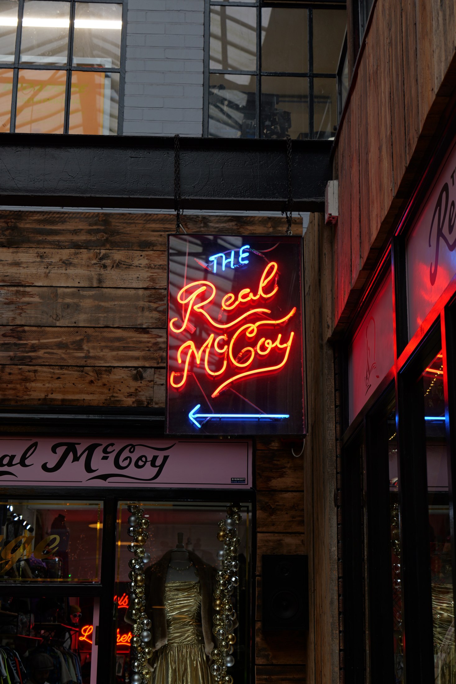 The Real McCoy neon sign