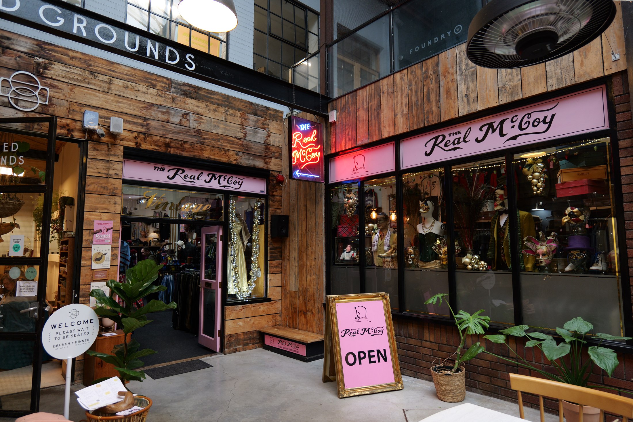 The Real McCoy shopfront, photographed by FrameSmith Studio